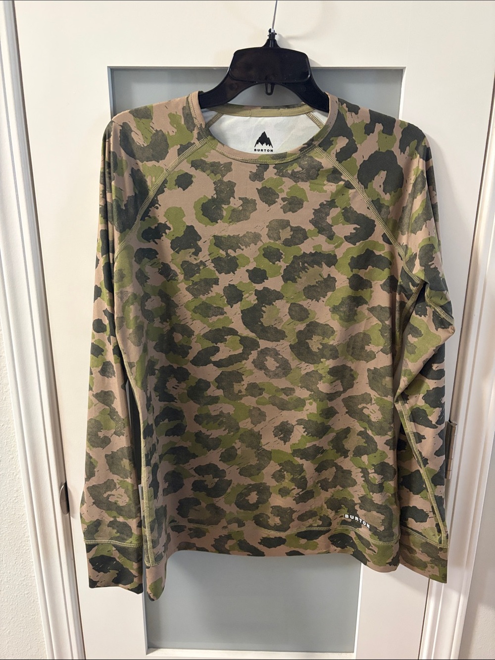 Burton Camo Crewneck  - Olive Green & Tan